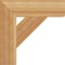 Ekena Millwork Traditional Block Rough Sawn Bracket, Western Red Cedar, 4"W x 16"D x 16"H BKT04X16X16TRA05RWR - alternate 2